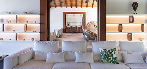 Villas with air-conditioned living room