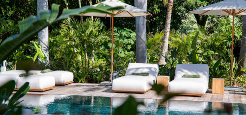 Heated pool villas
