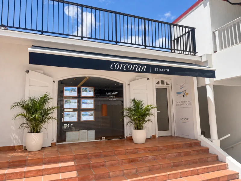 Corcoran St Barth agency storefront in Gustavia